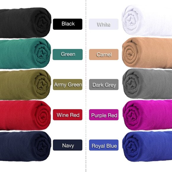 4 Pack African Turbans Head Wraps Jersey for Women Wraps Scarves - Picture 5 of 6